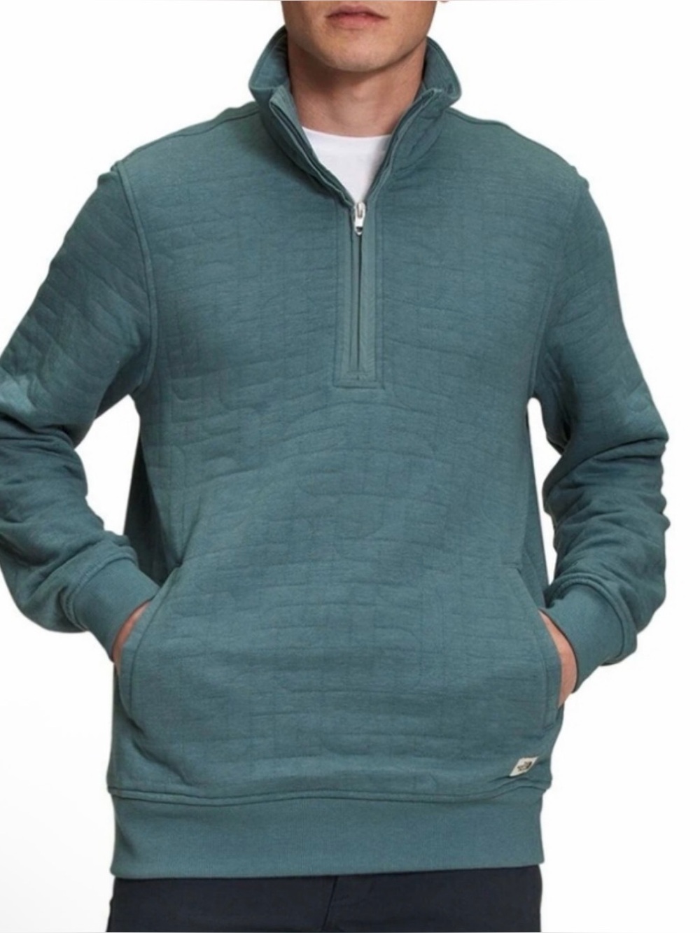 The North Face Longs Peak Quilted 1/2 Zip Sweatshirt Size Large